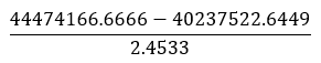 Weighted variance of areas